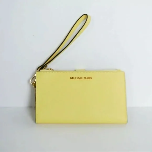 Michael Kors double zip wallet phone case wristlet - Picture 2 of 7